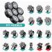 Kensen 7D Blade Replacement Heads - 7 Electric Shaver Heads for Bald Men - Wet/Dry Compatible - Waterproof Razor - Compatible with Many Models - Buy Online on SooperMarket.com