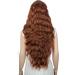 YEESHEDO Long Brown Wig with Bangs - Natural Wave Synthetic Wavy Curly Wig 28 Heat Resistant Fiber - Honey Brown Women's Wig - Buy Online on SooperMarket.com