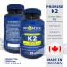 Promise Vitamin K2 MK-7 100mcg 120 Capsules- Bioactive Menaquinone-7 Bone Tissue & Heart Health- non-GMO Natto Vegan and Gluten-Free Made In Canada - Buy Online on SooperMarket.com