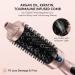 Terviiix 38MM Ceramic Tourmaline Ionic Curling Iron Brush - Volumizing Hot Brush for Root Volume & Loose Curls - Digital Display, 5 Temperatures, Dual Voltage - Rose Gold - Buy Online on SooperMarket.com