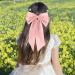 Ruzister 2 Pieces Large Hair Bows for Women Hair Bands Oversized Long Tail Cute Aesthetic Hair Accessories Large Hair Clips for Women Beige/Light Pink - Buy Online on SooperMarket.com