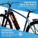 Lainfeld E-Bike Battery Protective Cover | Universal Fit | 30-41 cm Circumference | Neoprene Protection Against Cold & Dirt | Reflectors | Black-Blue E-Bike Accessories - Buy Online on SooperMarket.com