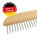 GWS Premium Dog Comb - Beech Wood Stable Fur Brush with 20 Nickel-Plated Steel Nails | 10-Pack for Efficient Grooming - Buy Online on SooperMarket.com
