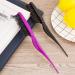 Boar Bristle Teasing Hair Brush Set for Women Men - Salon Quality Styling Comb Set in Fuchsia and Purple - Buy Online on SooperMarket.com