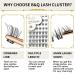 72 PCs DIY Individual Eyelashes for Beginners - Reusable Wispy & Fluffy Extensions (B03 D-12mm) - Perfect for At-Home Applications - Buy Online on SooperMarket.com