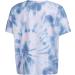 adidas Girls' White and Blue Oversized AOP Tee - Medium | Short Sleeve Shirt - Buy Online on SooperMarket.com