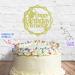 Cakeshop Cake Decoration Pack | Round Beers Happy Birthday Premium Double Sided Glitter Card Cake Topper & 25g Party Pack of Cake Sugar Sprinkles | Custom Name Cake Decorations (Champagne) Non-Prime Glitter Card: Champagne - Buy Online on SooperMarket.com