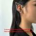 BETHYNAS Gothic Elf Ear Cuffs with Piercing Punk Earring Studs | Creative Contour Earrings for Cosplay and Statement Jewelry - Buy Online on SooperMarket.com