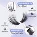 DIY Lash Extension Kit: Fluffy 60D+80D Cluster Lashes with Bond & Seal Glue - TOOCHUNAG Wispy Individual Eyelashes Cluster Kit - Buy Online on SooperMarket.com