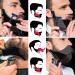 Beard Stencil & Comb Set - Perfect Beard Shaping Tool for Goat Beards Sideburns & Symmetrical Contours | 2 Pieces in Brown & Black - International Shipping Available - Buy Online on SooperMarket.com