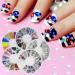 Bluelans 20x 3D Flower Nail Stickers - Glitter Bow & Rhinestone Nail Art Decorations for Stunning Manicures - Buy Online on SooperMarket.com