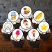 24 Fun Fair Carnival Theme Edible Cupcake Toppers - Stand Up Disc Wafer Cake Decorations - Buy Online on SooperMarket.com