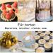 Edible Glitter Set - 12 Colors Tasteless Glitter Powder for Cakes Drinks & Chocolates | 3G Pack - Buy Online on SooperMarket.com