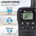 Midland T10 X-TALKER Two Way Radios - 22 Channel FRS Walkie Talkies with Extended Range, 38 Privacy Codes & NOAA Weather Alert - Black (2 Pack) - Buy Online on SooperMarket.com