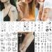 Cerlaza 100 Sheets Temporary Tattoos for Women - 420 Mixed Styles Fake Tattoo Stickers - Realistic Henna Body Art Sticker Set - Buy Online on SooperMarket.com