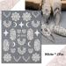 Embossed Bohemian Retro Lace Nail Art Stickers - 4 Sheets for Women and Girls - Buy Online on SooperMarket.com