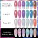 MSRUIOO Reflective Glitter Color Changing Gel Nail Polish Temperature Color Change Glitter Gel Polish Reflective Gel Nail Polish Diamond Glitter Pink Purple Blue Color Changing Nail Polish 2 Colors Changing Gel Nail Polish - Buy Online on SooperMarket.com