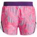 Under Armour Girls Fly By Printed Shorts - Pink Shock/White/Galaxy Purple - Youth Medium - International Shipping Available - Buy Online on SooperMarket.com