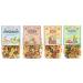 Dalla Costa Tricoloured Pasta Bundle - Dinosauri Teddy Zoo Travel (4x250g)