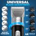 OVLUX Advanced Hair Clipper Kit - Corded/Cordless Ergonomic LED Display Stainless Steel Blades Men's Hair & Beard Styling - 4 Guide Combs & Accessories - Buy Online on SooperMarket.com