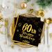 40 Black Birthday Napkins - 60 Black Gold Paper Napkins for 33x33cm Party Decor | Perfect for Men's & Women's 60th Birthday Celebrations - Buy Online on SooperMarket.com