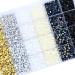 Belicey 24000pcs Flatback Rhinestones Jelly Crystal Round Beads Gems - 6 Colors Nail & Craft Supplies for Makeup, Face, Tumblers - DIY Decoration (Pearl3) - Buy Online on SooperMarket.com