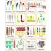 GOANDO 380 Pcs Freshwater Fishing Lures Kit - Bass, Trout, Salmon Bait Tackle Box with Spoon Lures, Worms, Crankbait, Jigs, Hooks - Fishing Accessories Set - Buy Online on SooperMarket.com