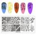 Jeewheet Nail Art Starter Kit - 6PC Nail Stamps & 4 Replacement Heads | Flame Patterns for Perfect Nails - Buy Online on SooperMarket.com