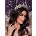 SweetV Gold Tiara Crown for Wedding, Quinceanera, Prom - Iridescent Crystal Hair Accessories for Women and Girls - Buy Online on SooperMarket.com