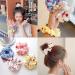 12 Pcs Cute Strawberry Hair Scrunchies - Elastic Hair Bands for Women and Girls - Buy Online on SooperMarket.com