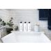 Alora 16oz Reusable Shampoo and Conditioner Bottles - Set of 3 - White - Easy to read Lettering - Pump Bottle Dispenser for Shampoo Conditioner Body Wash - Empty Plastic Refillable Containers Set of 3 White - Buy Online on SooperMarket.com