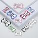 YEHANTI Dog Tags for Pets Engraved UK Glitter Bone Personalised Dog Tag with Lovely Icons Durable Stainless Steel ID Tags for Dogs Custom Dog Name Tag for Puppy Cat Exquisite Pet Gift (S Pink) Small Pink - Buy Online on SooperMarket.com
