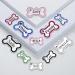 Yhananti Personalized Dog ID Tag - Engraved Glitter Bones Pendant for Small to Medium Dogs - Custom Stainless Steel Dog Tag with Name Phone & Address (Black Small) - Buy Online on SooperMarket.com