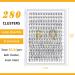 20D-0.07D Lash Clusters 280pcs Mixed Length Individual False Eyelashes DIY Extensions at Home - Buy Online on SooperMarket.com
