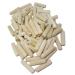 100 Pack 3/8 x 2 Wooden Dowel Pins Wood Kiln Dried Fluted and Beveled Made of Hardwood 3/8 x 2 100
