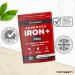 Iron Tablets High Strength | Iron Complex with Vitamin C Folic Acid & Vitamin B12 | Supplement for Men & Women | 180 Vegan Tablets | by Horbaach - Buy Online on SooperMarket.com