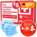 Purahelp 5x car bandage box according to the current standard 2024 DIN 13164 (STPO compliant) - including ventilation towel 2x climbing strips - first aid set of car first aid car 2024 5 pieces