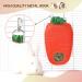 JanYoo Bunny Feeder Hay Bag for Rabbits Guinea Pig Cage Manger with Hooks Food Dispenser Storage Hanging for Chinchilla E-Straberry+Carrot Pack of 2 - Buy Online on SooperMarket.com