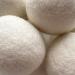 Organic 6 Pack Large Laundry Dryer Balls 100% New Zealand Wool Reusable Natural White or Grey Soft Eco Friendly with Cotton Bag (White) - Buy Online on SooperMarket.com