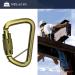 Fusion Tacoma D-Shaped Triple Lock Alloy Steel Carabiner - Gold | Heavy-Duty Climbing Gear - Buy Online on SooperMarket.com