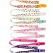 JZK 7-Pack Silicone Baby Dummy Clip Ring and Pacifier Holder Straps for Girls - Mam Soothers Compatible | Multicolor Baby Girl Accessories - Buy Online on SooperMarket.com