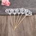 Vaguelly 50pcs Diamond Dessert Topper Happy Wedding Diamond Birthday Cake Picks Wedding Decoration Fruit Cake Decorations for Home Fruitcakes Wedding D cor Anniversary Toothpick Flash Baby Silver medium - Buy Online on SooperMarket.com