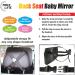 Almineez Large Shatterproof Baby Mirror - Wide Rear View & Fully Adjustable Tilt - Anti-Wobble Straps for Car Back Seat Safety - Buy Online on SooperMarket.com