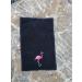 2-Pack White Flamingo Fingertip Kitchen Towels | Premium 100% Cotton Hand Towels | 11x18 | Black | Set of 2 - Buy Online on SooperMarket.com
