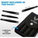 Deer Precision Tweezers Set - Stainless Steel, Professional Ingrown Hair Remover with Carry Pouch for Men & Women - Buy Online on SooperMarket.com