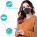 100 PCS Black KF94 Face Masks with Nose Clip - Breathable 4-Ply Disposable Dust Mask for Men & Women - Adjustable Earloop - Buy Online on SooperMarket.com