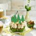 Rsstarxi 24 Pack Glitter Christmas Tree Cupcake Toppers 3 Designs Watercolor Assorted Xmas Green Cupcake Toothpicks for Christmas Winter Holiday Baby Shower Party Cake Decorations Design 20 - Buy Online on SooperMarket.com
