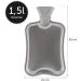 Blum Valley 1.5L Baby Heat Bottle - Washable Soft Fleece Hot Water Bottle for Children - Eco-Friendly Natural Rubber - Green Fluffy Bed Bottle - Buy Online on SooperMarket.com