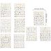 Minkissy Santa Stickers 9 Sheets Christmas Nail Stickers 3D Golden Nail Art Self-adhesive Stickers Decals Tips Wraps for Women Girls Christmas Hoilday Nail Decor (Random) Glitter Stickers - Buy Online on SooperMarket.com