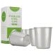 HumanCentric Stainless Steel Cups for Kids and Toddlers - Set of Four 8 oz BPA Free Cups